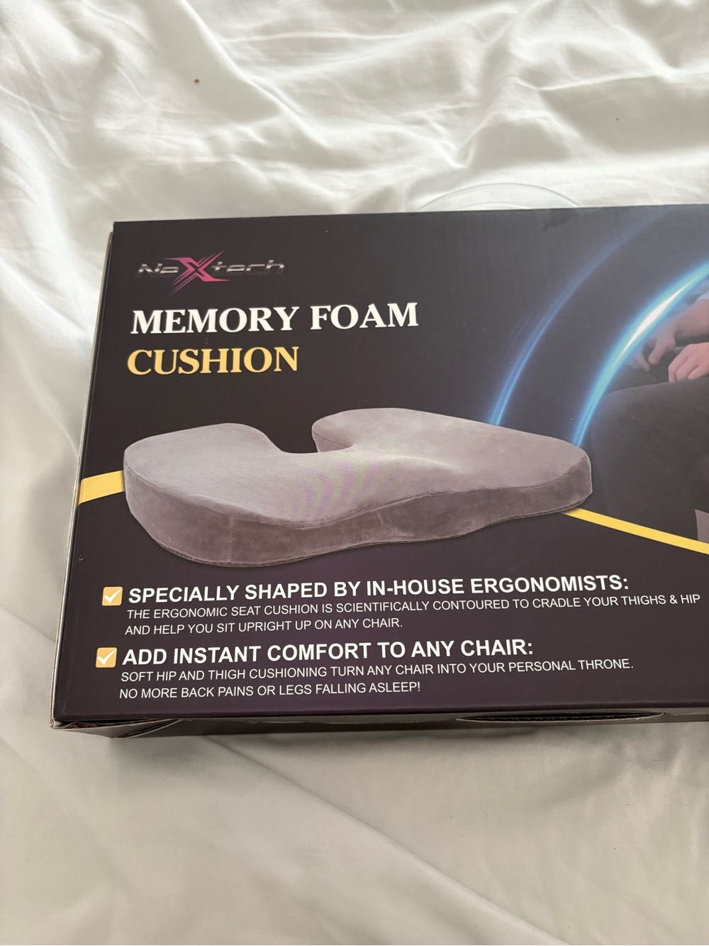 Memory Foam Seat Cushion - Gray NWT